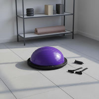 Half Balance Ball with Resistance Bands Half Ball Balance Instructor Core