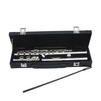 SLADE LDF-660 16-Hole C Key Silver Flute for Students and Professionals