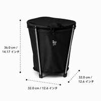 Car Trash Bin, Foldable, Camping, Outdoor, Pop-Up, Large Capacity, With Lid