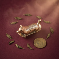 Corgi Figurine with Skateboard Miniature Corgi on Skateboard Retro for Bookshelf