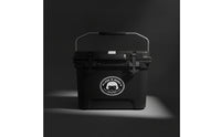Heavy-Duty Portable Cooler with Drain Plug Lightweight Portable Hard Cooler Easy to Carry Hard Shell Ice Chest Airtight for Camping, Road Trips