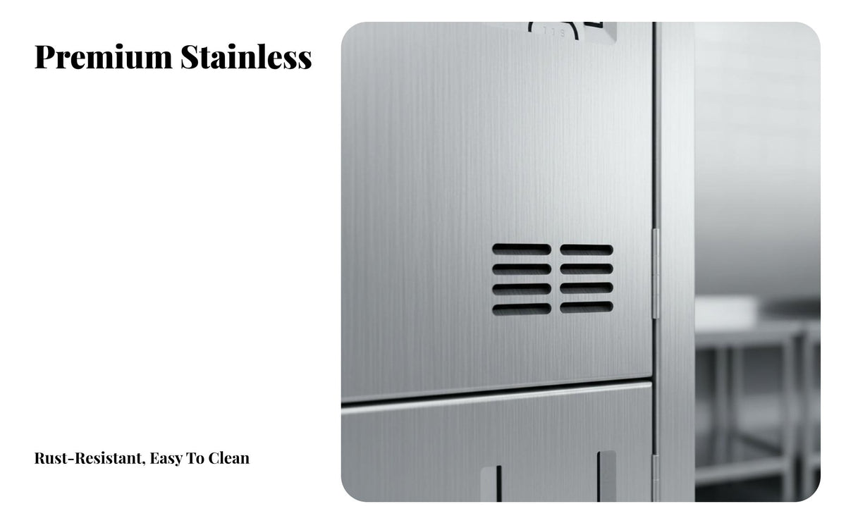 Rust-Proof Stainless Steel Multi-Door Cabinet Dining Tableware Cabinet Sturdy and Long-Lasting Employee Lunch Box Locker Secure Lock for Employees, Students, Workers, Cafeteria, School, Restaurant, Factory