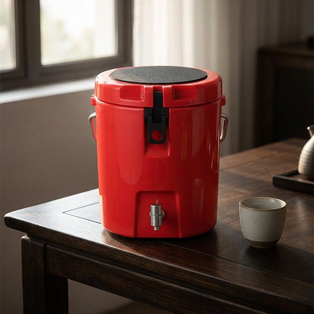 Commercial 8L Insulated Beverage Dispenser with Faucet for Milk Tea Shops Outdoor Picnics Cold Storage