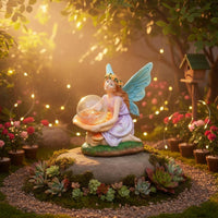 Solar Angel Statue LED Lights Solar Fairy Statue Easy to Use for Yard, Patio