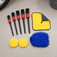 Full Detailing Car Cleaning Kit Microfibre Car Wash Kit with Wheel Brush