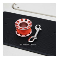 SMB Reel Includes Double Ended Bolt Snap Diving Spool Reel Anti-Snarl Swivel