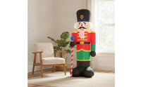 Outdoor Inflatable Nutcracker Soldier Festive Nutcracker Soldier Seasonal Christmas Decoration Portable for Yard, Entryway
