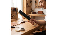 Stropping Board Ergonomic Leather Strop Versatile Strop with Handle for Hobbyists, Chefs, Woodcarving, Kitchen