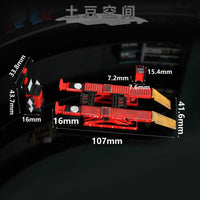 土豆模型1/64比例四轮定位模型道具摆件汽车场景维修车间场景搭配