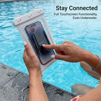 Waterproof Swimming Bag for Outdoor Water Park and Boating, Large Capacity Dry PVC Material, Protective Phone for Diving