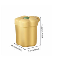 Mini Desktop Trash Can Easy to Clean Small Trash Can with Lid Multipurpose Cute Wastebasket with Lid for Bedroom