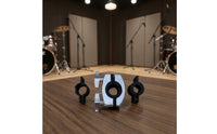 Black Drum Rack Pipe Clamp Versatile Drum Rack Clamp with Sleeves Adjustable Hardware Reliable for Drummers, Stage Technicians, Rehearsal Studios