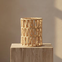 Paper Rope Lampshade Handwoven Woven Lampshade Handmade Lamp Shade with Paper Rope for Guest Rooms, Cafes