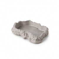 Food and Water Bowl Natural-Looking Feeder Shallow for Terrarium, Amphibians