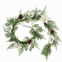 Fir and Eucalyptus Hanging Natural-Looking Artificial Christmas Greenery