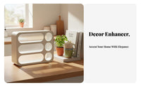 3-Tier Shelf with Circular Compartments Large Capacity Cup Rack for Living Room