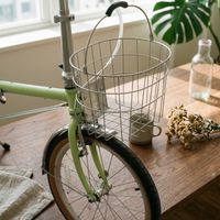 Bike Basket with Handle Universal Wire Bike Basket Lightweight for Errands