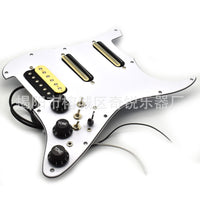Single-Single-Humbucker Guitar Pickguard Assembly with Mini Dual-Coil Pickup and Coil-Split Switch