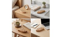 Wooden Gua Sha Comb with Steel Pins Travel Friendly Gua Sha Comb Relief for Adults