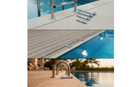 304 Stainless Steel Swimming Pool Ladder with Handrails Non-Slip Swimming Pool Ladder 3-Step Long-Lasting for Homeowners