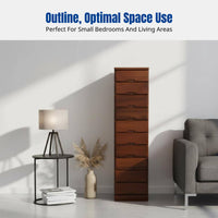Hardwood Narrow Drawer Cabinet, Multi-Drawer Storage, Bedroom Organizer