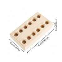 Wooden Organizer Multi-Hole Wooden Holder Compact for Craft Room
