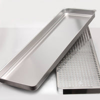Stainless Steel Drop Tray Raised Edges Hygienic