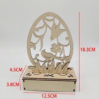 DIY Easter Ornament Unassembled Easter Hanging Decoration Unfinished Wooden Craft Kit for Easter Decor, Classroom Projects, Creative Gift