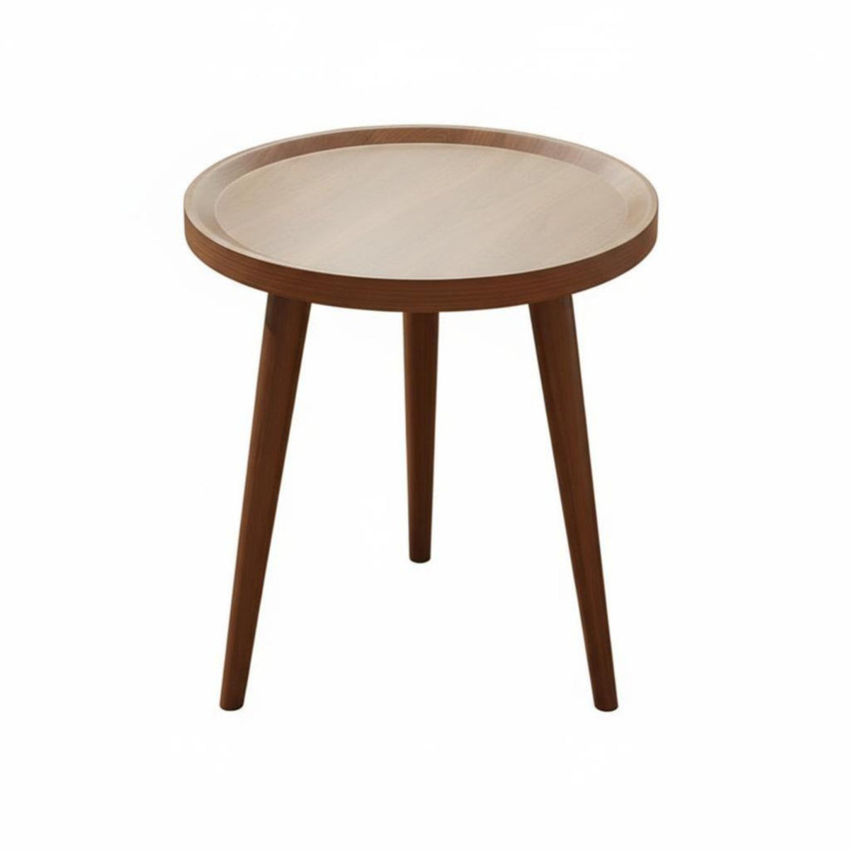 3-Legged Round Side Table Minimalist Design Nightstand Space-Saving for Students