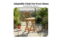 Folding Bar Stool with Backrest Foldable Folding Counter Stool with Backrest