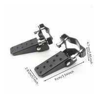 Motorcycle Rear Foot Pegs Black Rear Foot Pegs with Bracket Sturdy Footrests for Motorcyclists