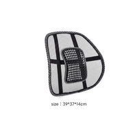Bead Points Mesh Cushion Striped Edge Ergonomic Back Support