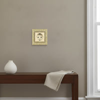 Decorative Wall Socket Panel with Floral Border Vintage Socket Panel Retro Outlet Faceplate Embossed for Interior Designers, Homeowners, Home Renovation, Living Room, Hotel