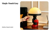 Sculptural Fungus-Shaped Table Lamp Decorative Fungus-Shaped Night Light