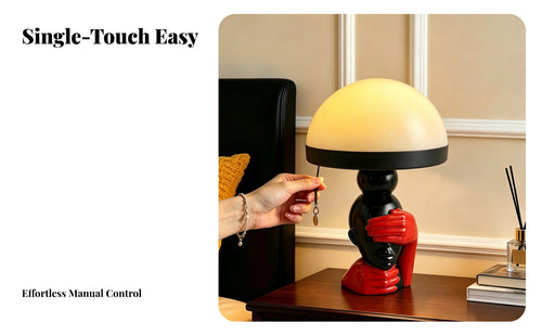 Sculptural Fungus-Shaped Table Lamp Decorative Fungus-Shaped Night Light