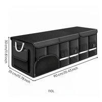 Trunk Storage Box Large Capacity Foldable Car Organizer Multi-Compartment
