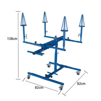 Auto Body Paint Stand with Clamps Heavy-Duty Auto Body Panel Holder with Wheels Car Panel Stand with Wheels Adjustable Sturdy