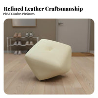 Octagonal Pouf Luxurious Design Footrest Space-Saving for Living Room, Students