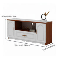 TV Stand and Coffee Table Set Easy to Clean TV Stand and Coffee Table Combo Spacious Drawers Modern Living Room Furniture Set for Bedroom