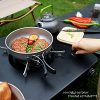 CLS Portable Folding Camping Kitchen Table with Stove
