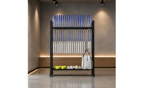 Badminton Racket Stand Carbon Steel Badminton Racket Rack Baked Paint Finish Storage Furniture