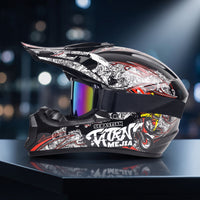 DOT Approved Full-Coverage | Impact-Resistant, Helmet with Peak, for unpaved