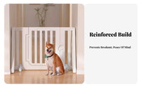 adaptable Puppy Gate Configurable Shape Dog Playpen Foldable Design for Hallmanner