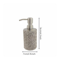 Horsehair Soap Dispenser Luxury Style Stainless Steel Pump Bottle for Countertop
