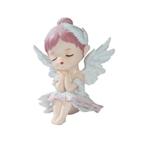 Ballerina Statue with Wings Romantic Winged Ballerina Ornament Artistic for Desk