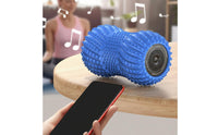 Muscle Pain Relief Electric Massage Roller Speaker Bluetooth Connectivity Vibrating Peanut Massager Deep Tissue Peanut Massage Ball Portable for Athletes
