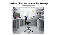 Anti-Static Laboratoryoratory Chair Easy to Clean Wheeled High-Stool With