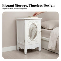 Carved Bedside Cabinet French Vintage design Nightstand Elegant Design for Adults