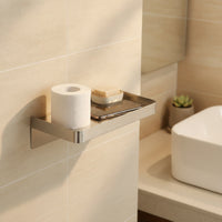 Bathroom Wall Shelf Corrosion Resistant No-Drill Wall Shelf Shelves Moisture Proof Hardware Compact for Renters, Shower, Rv
