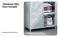 Large Capacity Multi-Door Kitchen Cupboard Dust-Proof Design Kitchen Storage Cupboard Sturdy and Long-Lasting Household Dish Cabinet Multifunctional for Renters, Families, Homeowners, Dining Room